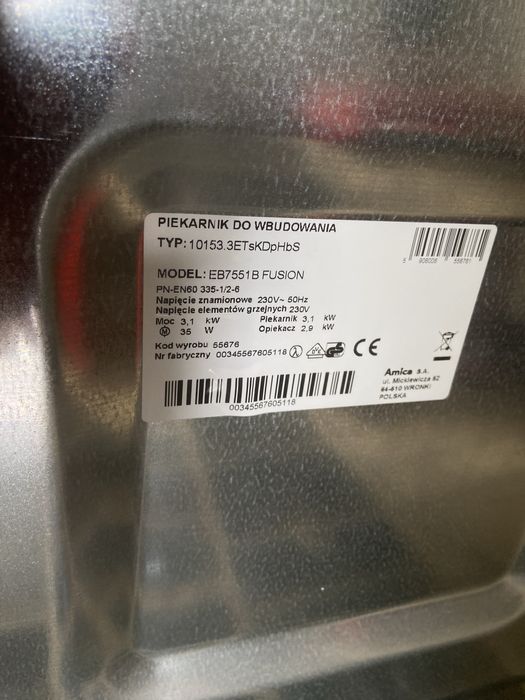 Piekarnik elektryczny Amica