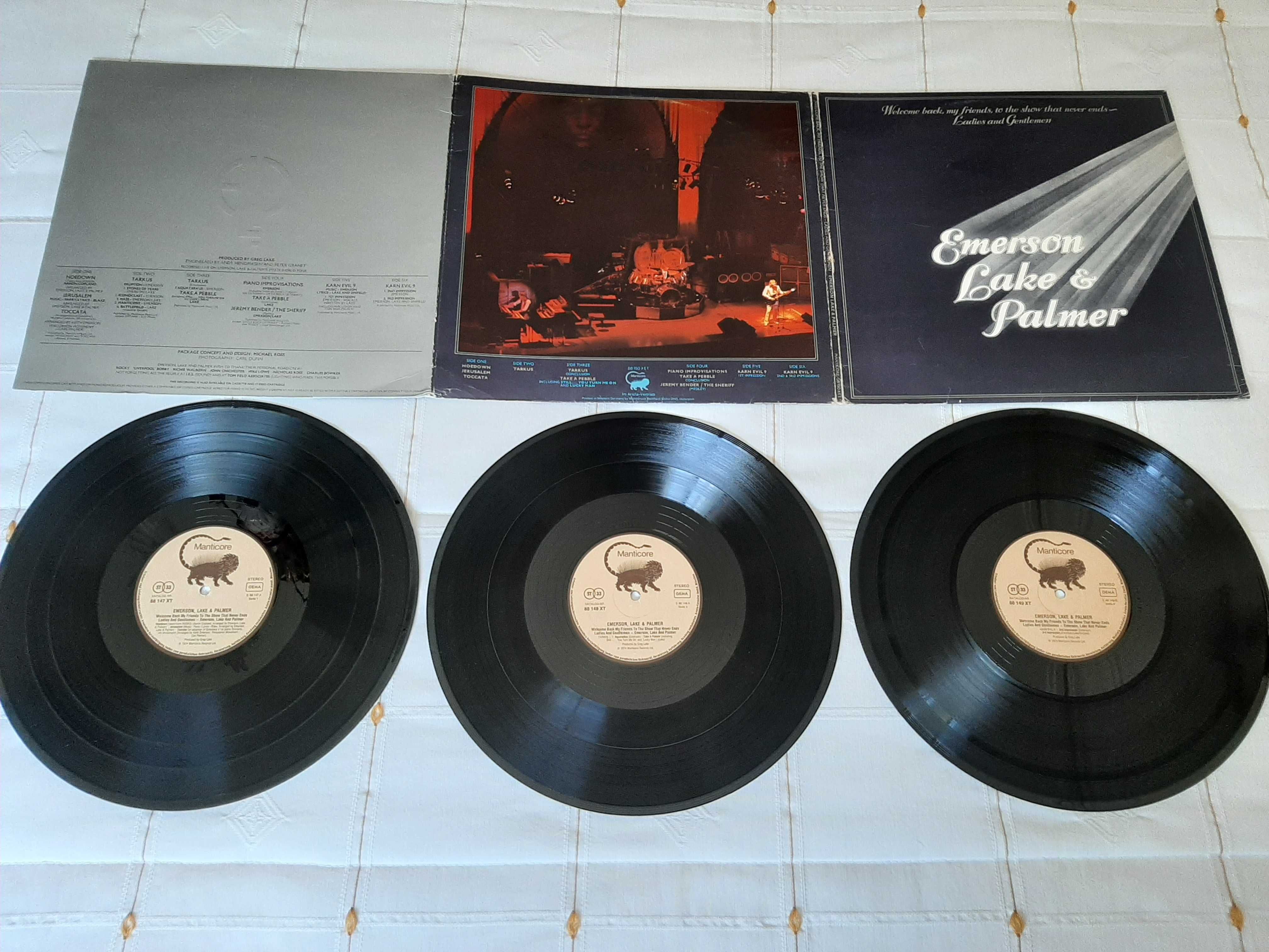 Emerson Lake & Palmer - Ladies and Gentleman - Germany - 3 x Vinil LP