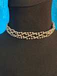 Naszyjnik choker cyrkonie