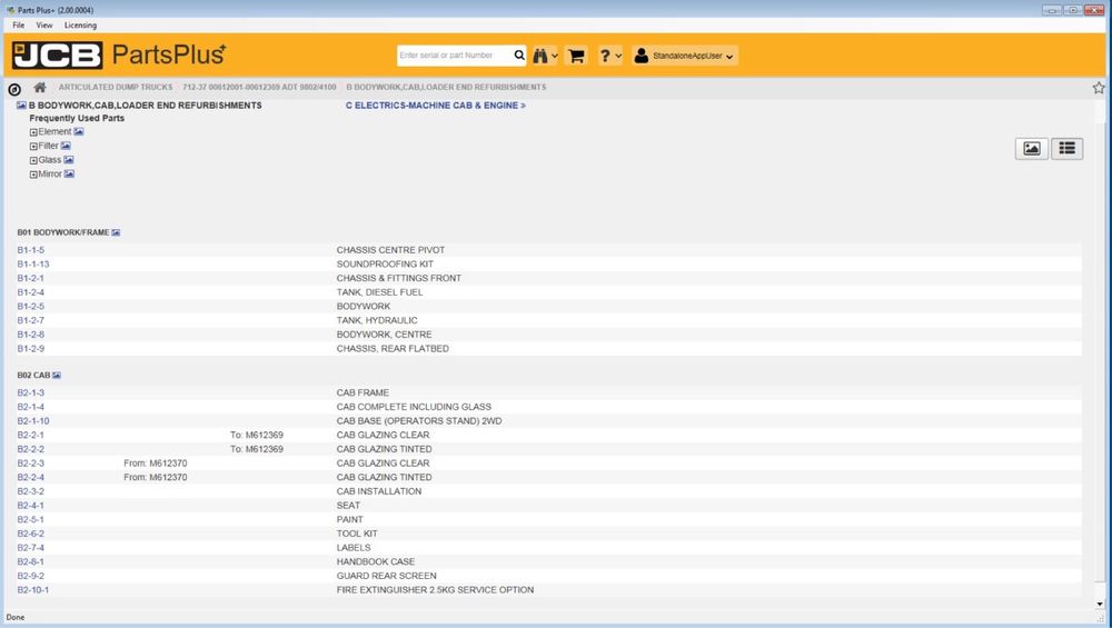 JCB Service Parts plus oraz Parts Pro LAPTOP! ZAINSTALOWANY PROGRAM
