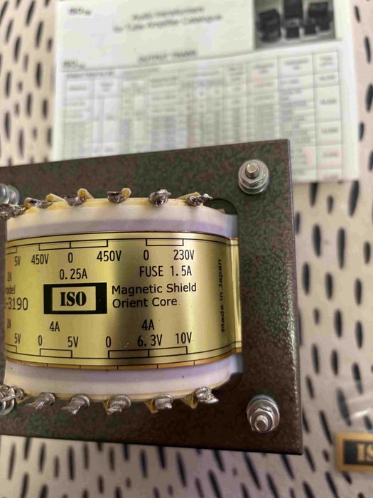 Transformador de alimentação marca ISO