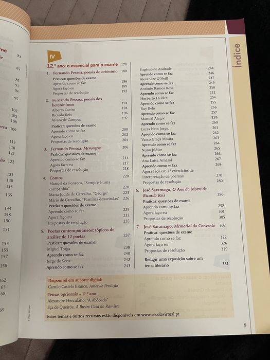 Livro de preparação para o exame nacional de português de 12 ano