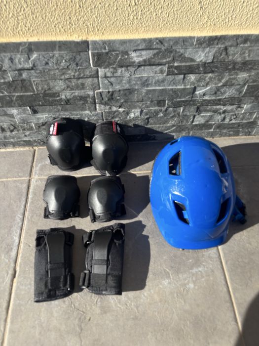 Bicicleta criança + skate e trotinete