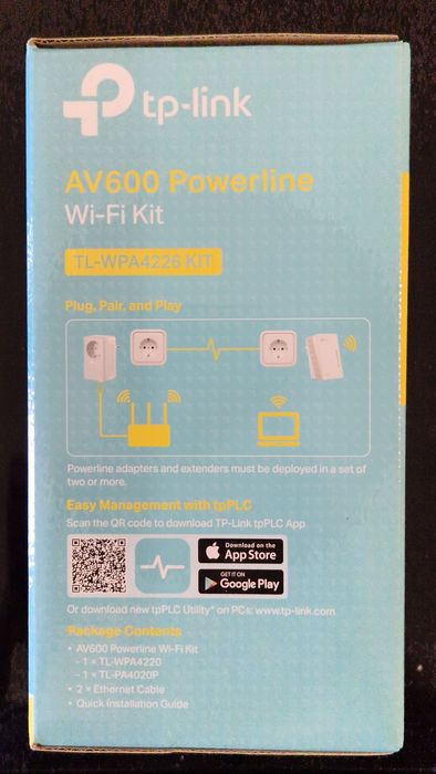 TP-Link AV600 Powerline Kit – Internet via Electrical Wiring up to 600 Mbps64283856933891122