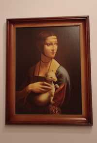 Obraz Leonardo da Vinci. Dama z łasiczką.