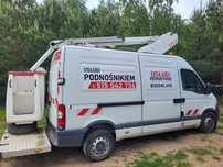 Podnosnik koszowy na Masterze.