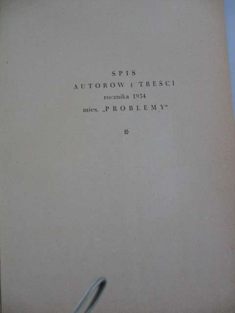 Stary miesięcznik popularno naukowy-PROBLEMY-1954 rok