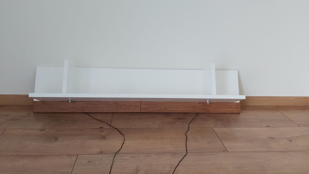 Regał półka wisząca podświetlenie 2x LED nowa