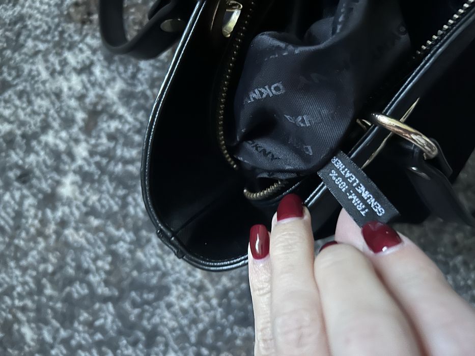 Оригінал Монограмна сумка dkny donna karan new york тоте шопер тоут