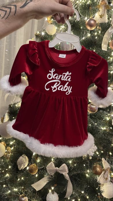 Новорічна сукня для новонародженних