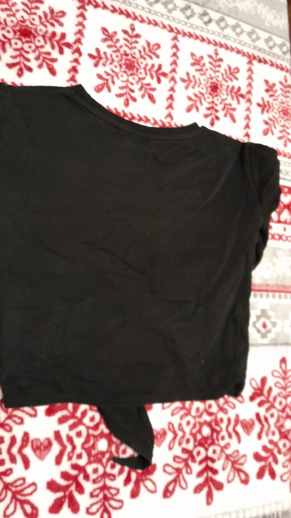 Czarna bluza krótka H&M 146/152cm