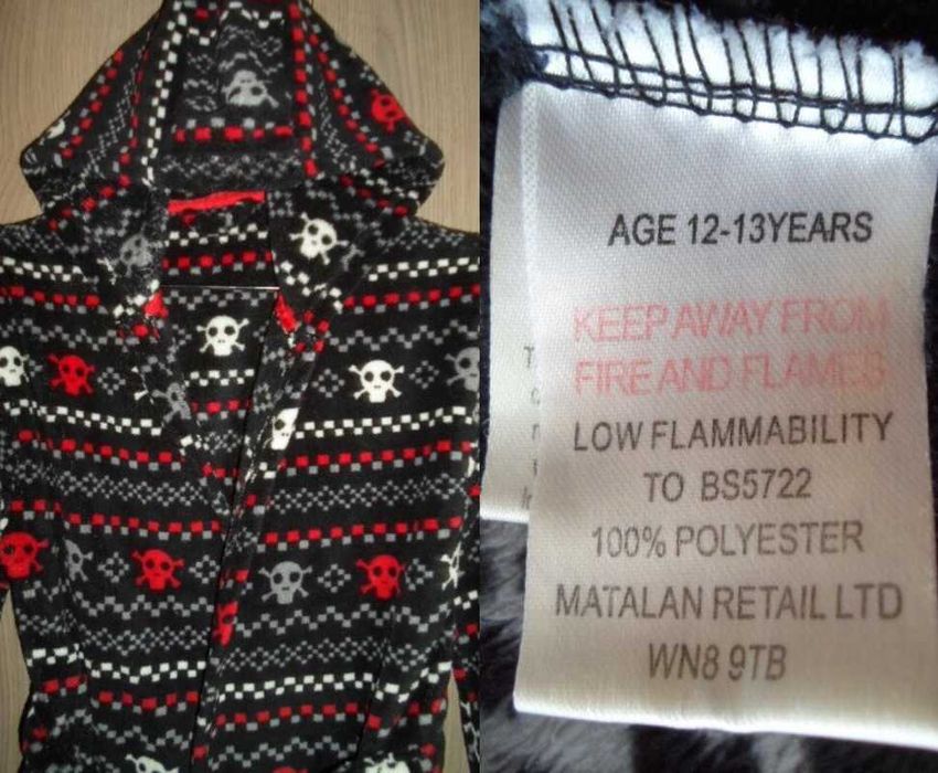 халат флисовый на 7-9 11-13 лет рост 122-134 140-158