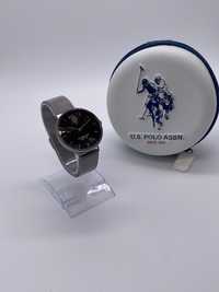 Zegarek damski U.S. Polo Assn. Layla Srebrny klasyczny bransoleta mesh
