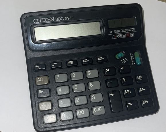 Калькулятор(з сонячною панеллю) CITIZEN SDC-8911