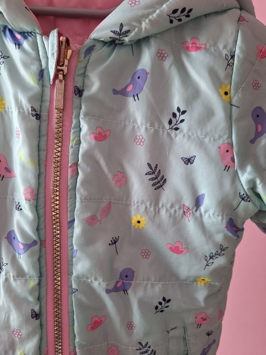 Kurtka dla dziewczynki dwustronna 92 98