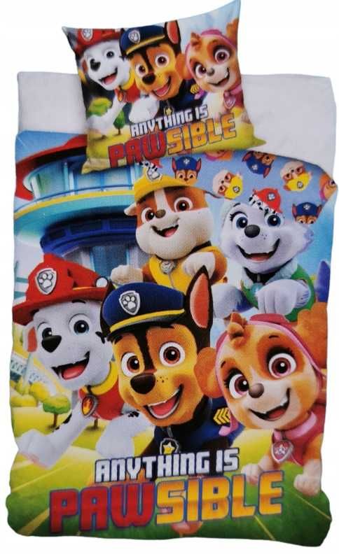 Pościel BAWEŁNIANA Psi Patrol 160x200 Grupa PAW PATROL Skye Chase