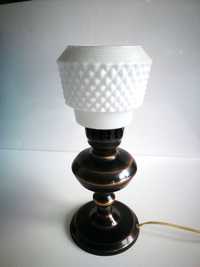 Lampa stołowa Vintage / Lampa nocna retro z okresu PRL Polam Wieliczka