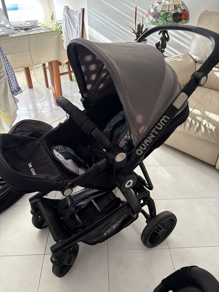 Carrinho bebé completo da Be Cool com suporte de carro