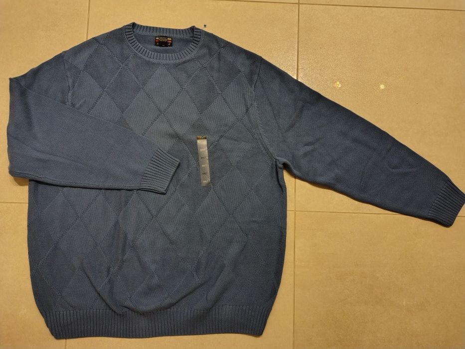 Sweter męski, bawełna, duży, nowy