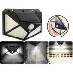 LAMPA SOLARNA 100 LED Z CZUJNIKIEM zmierzchu ruchu elewacyjna ogrodu
