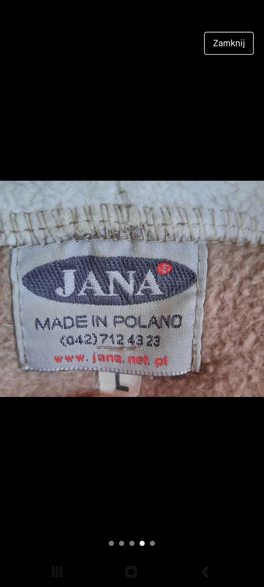 Bluza polarowa, rozmiar L, marka: jana, kolor brązowy