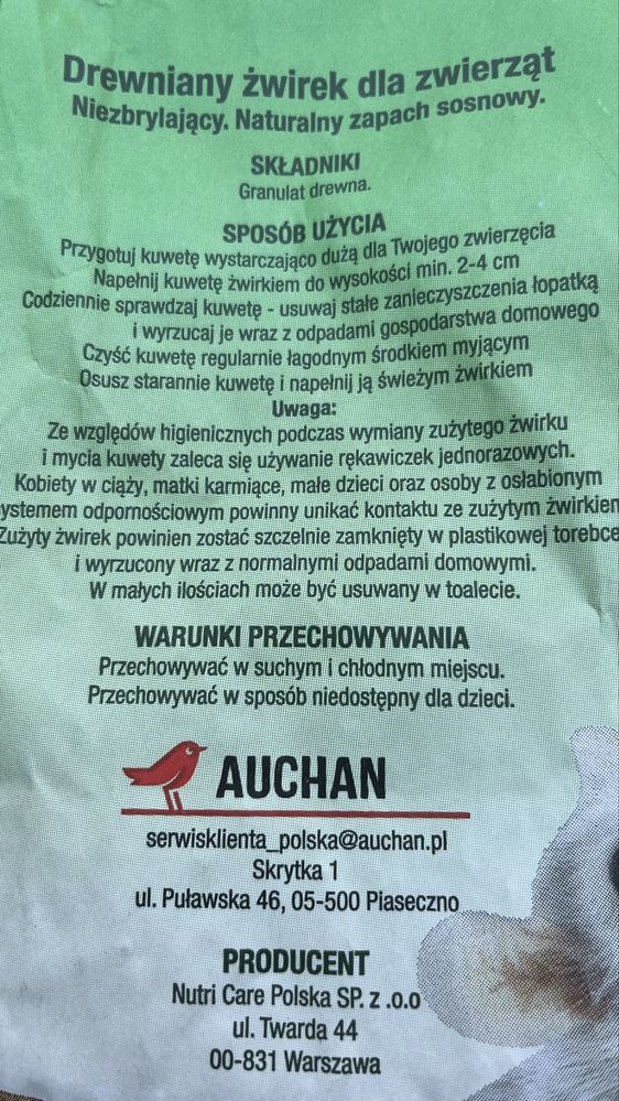 Pelet żwirek drewniany 5l