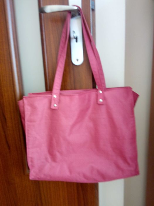Torba bordowa ,,zakupowa,, na ramię i do ręki
