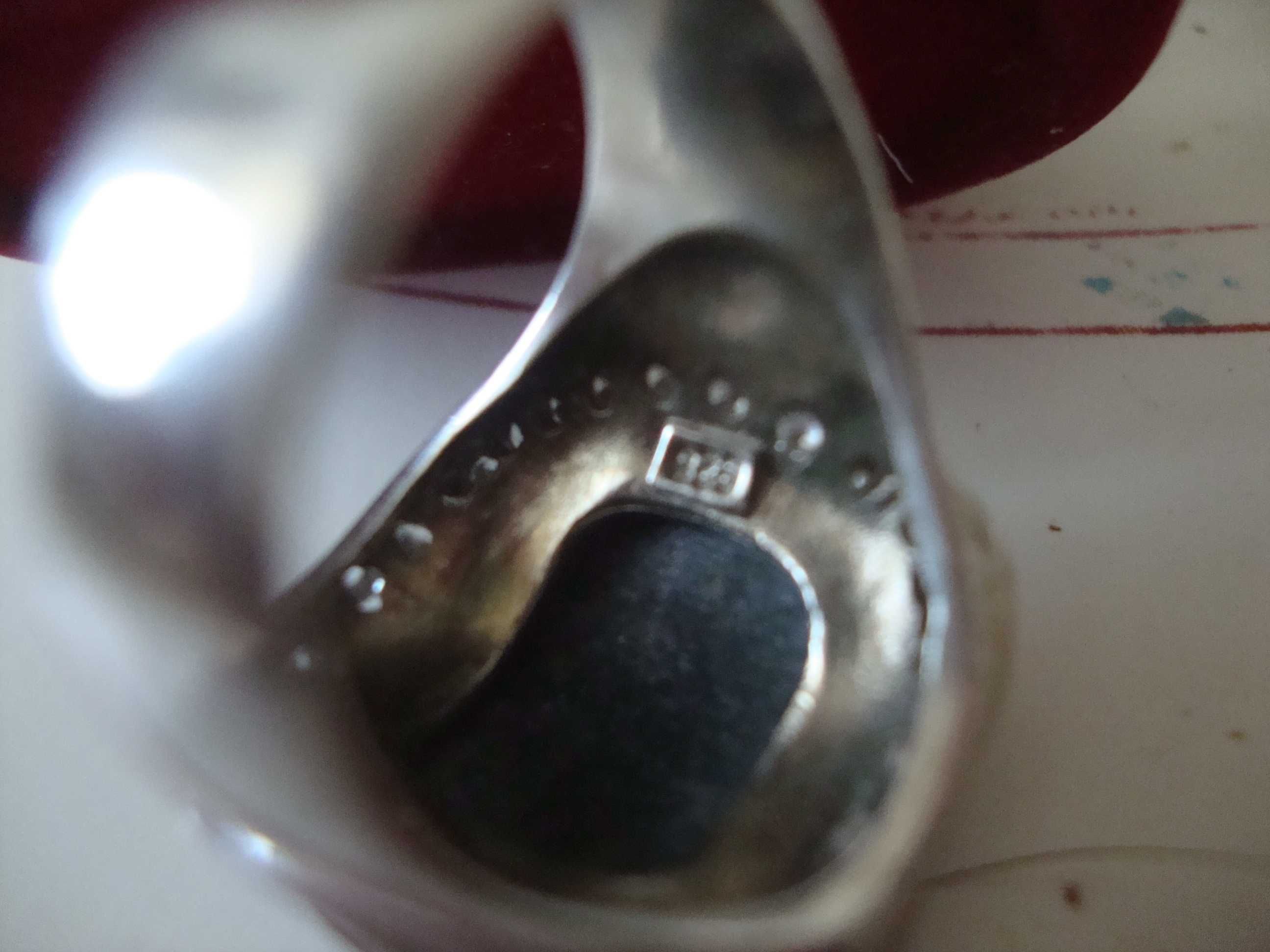 Кольцо-перстень серебро с раухтопазом