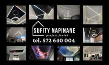 Sufity Napinane, Sufit Napinany, Nowoczesne Sufity, Czarny Połysk, LED