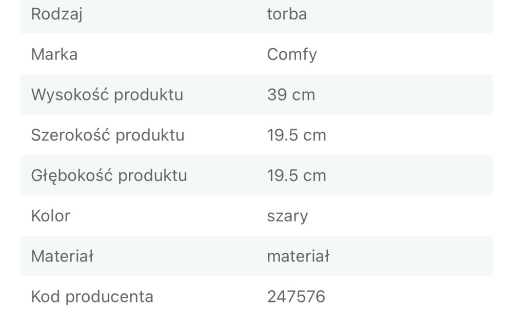 Torba dla Psa ( zwierzat ) Comfy