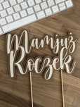 Topper na tort urodzinowy na roczek urodziny chrzest