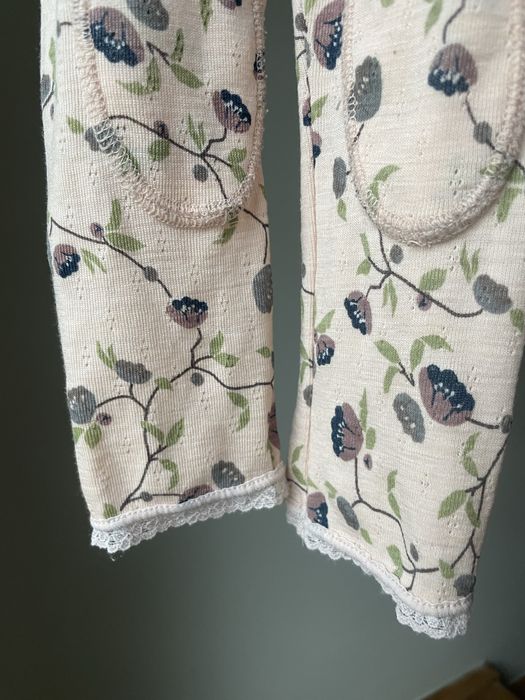 Legginsy getry ażurowe name it 80 merino wełna