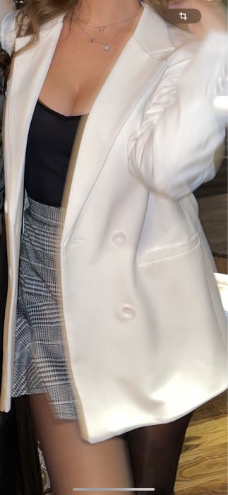 Пиджак белый Жакет піджак білий жіночий the lace