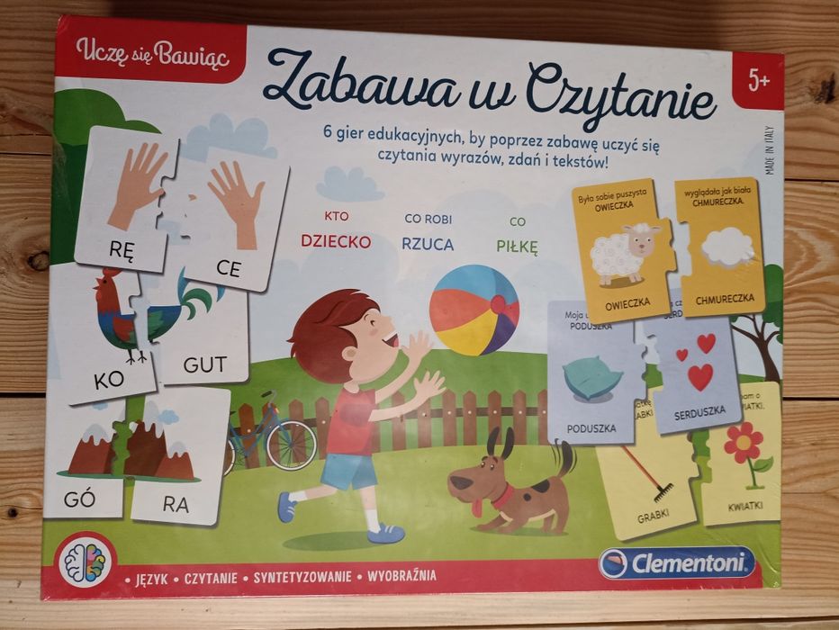 Zabawa w czytanie nowa w folii gra dla dzieci 5-7 lat clementoni