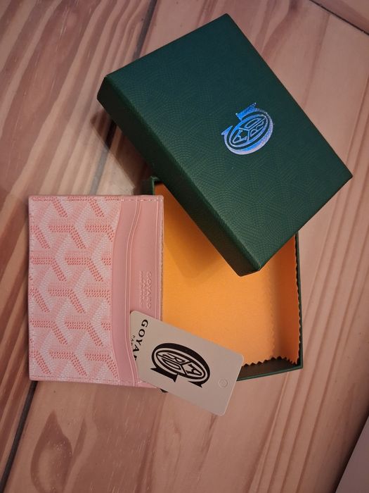 Cardholder Goyard etui na karty róż