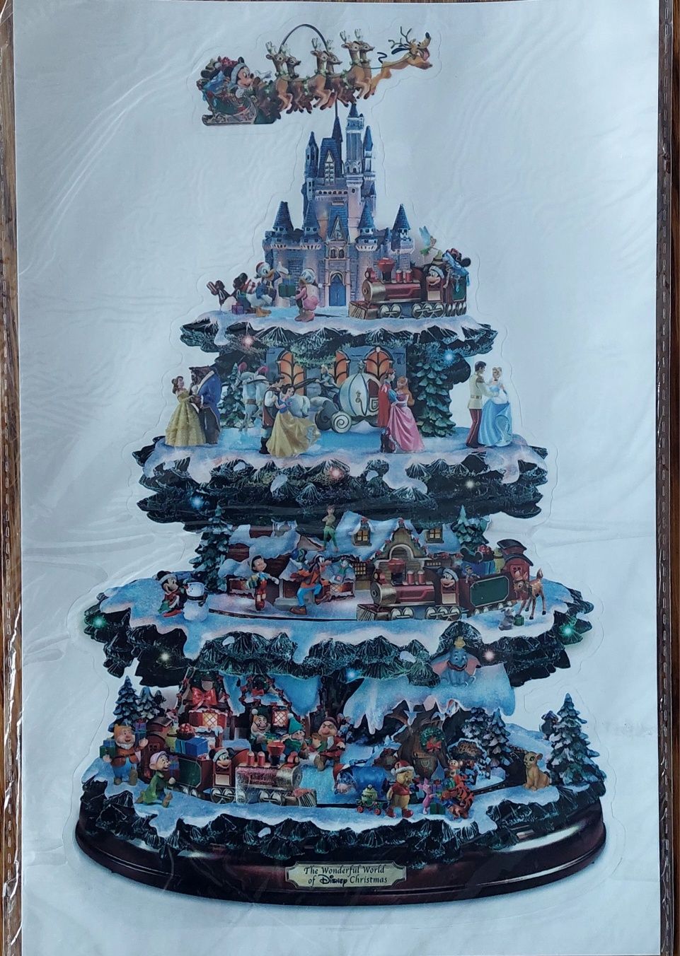 Naklejka świąteczna Disney duża