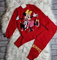 Komplet dres dla dziewczynki Myszka Minnie czerwony 74/80