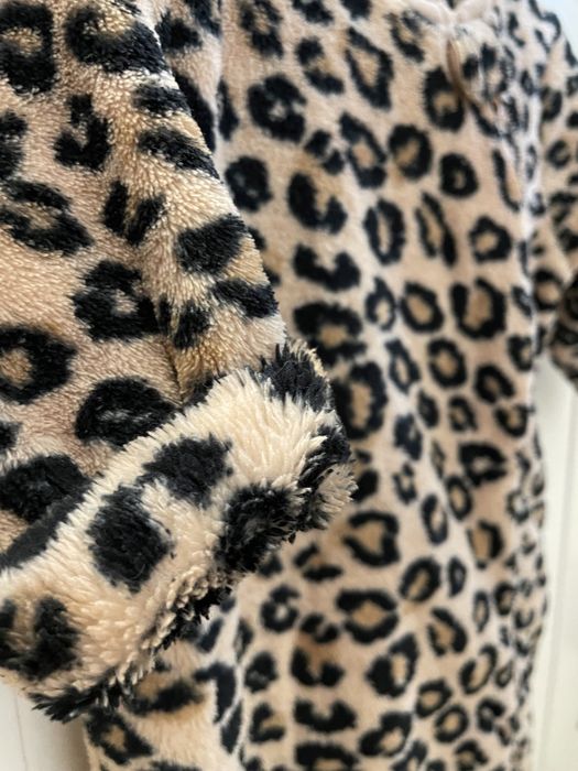 NEXT Jak nowy! Polarowy kombinezon / pajacyk motyw: panterka