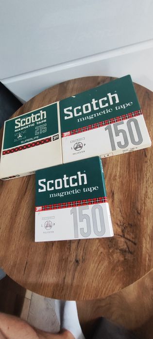 Taśmy magnetofonowe scotch magbetic tape 3 sztuki