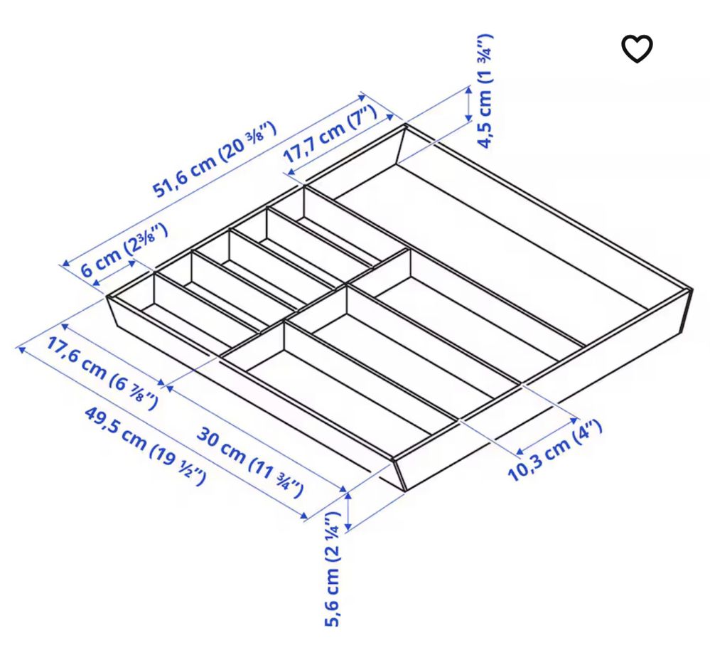 Organizador talheres IKEA UPPDATERA