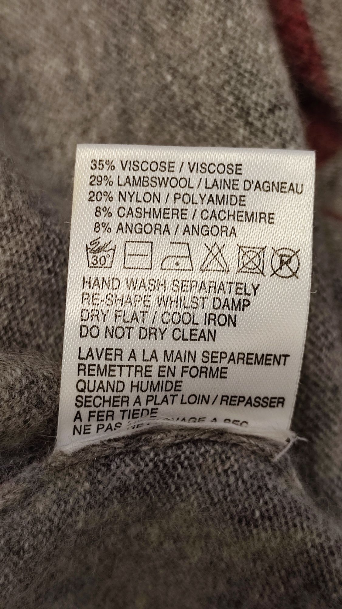 Sweter  XL kaszmir wełna