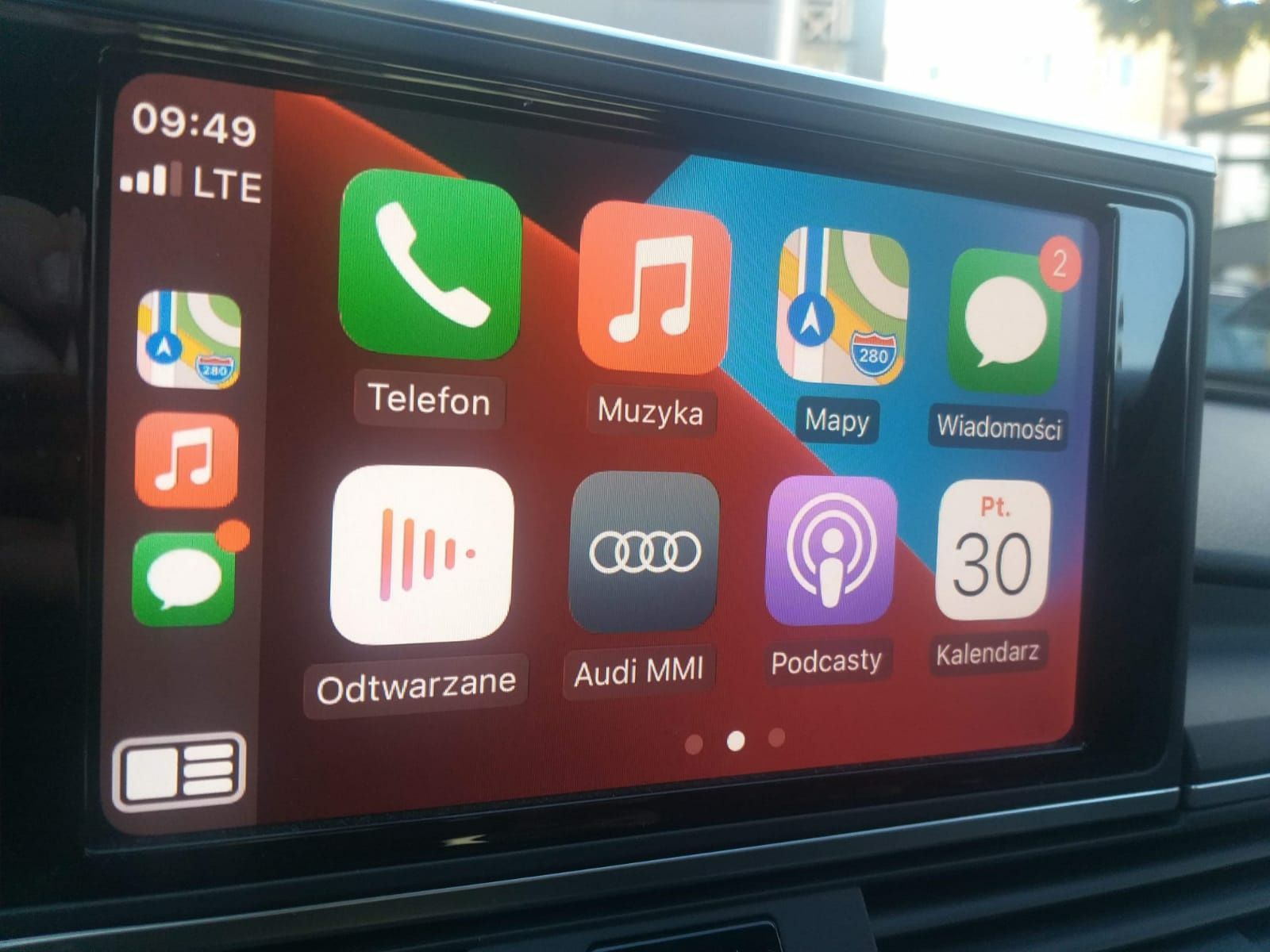 Polskie menu lektor MAPY Carplay Android Auto AUDI Ford Mitshubishi