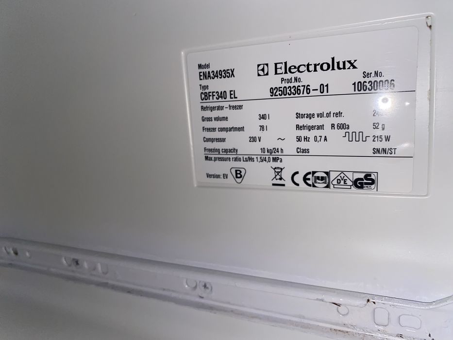 Frigorifico Combinado Electrolux Cinzento