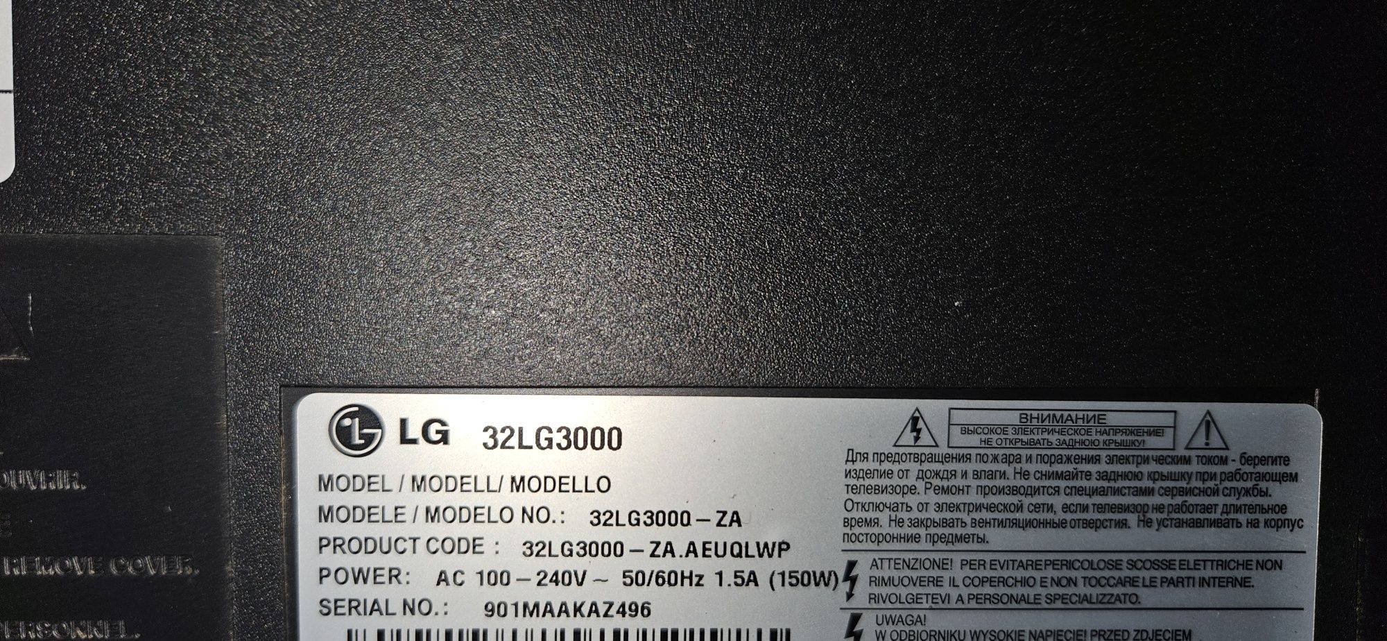 Tv Lg 32LG3000 para peças