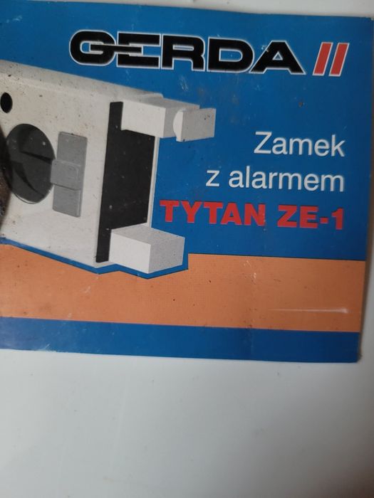 GerdaTYTAN ZE-1–nieużywany zamek nawierzchniowy z alarmem,oryginalne p
