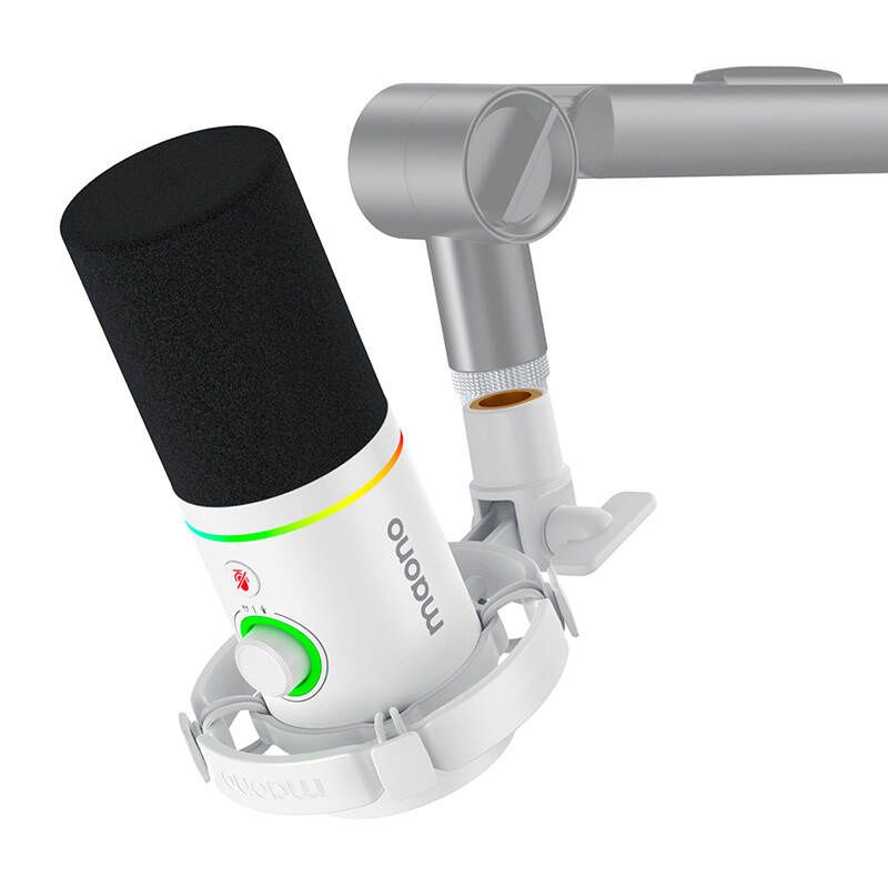 Mikrofon Dynamiczny Maono Pd200X Biały Czysty Dźwięk Rgb