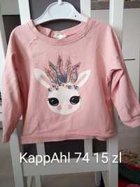 Bluza z królikiem Kappahl 74 cm