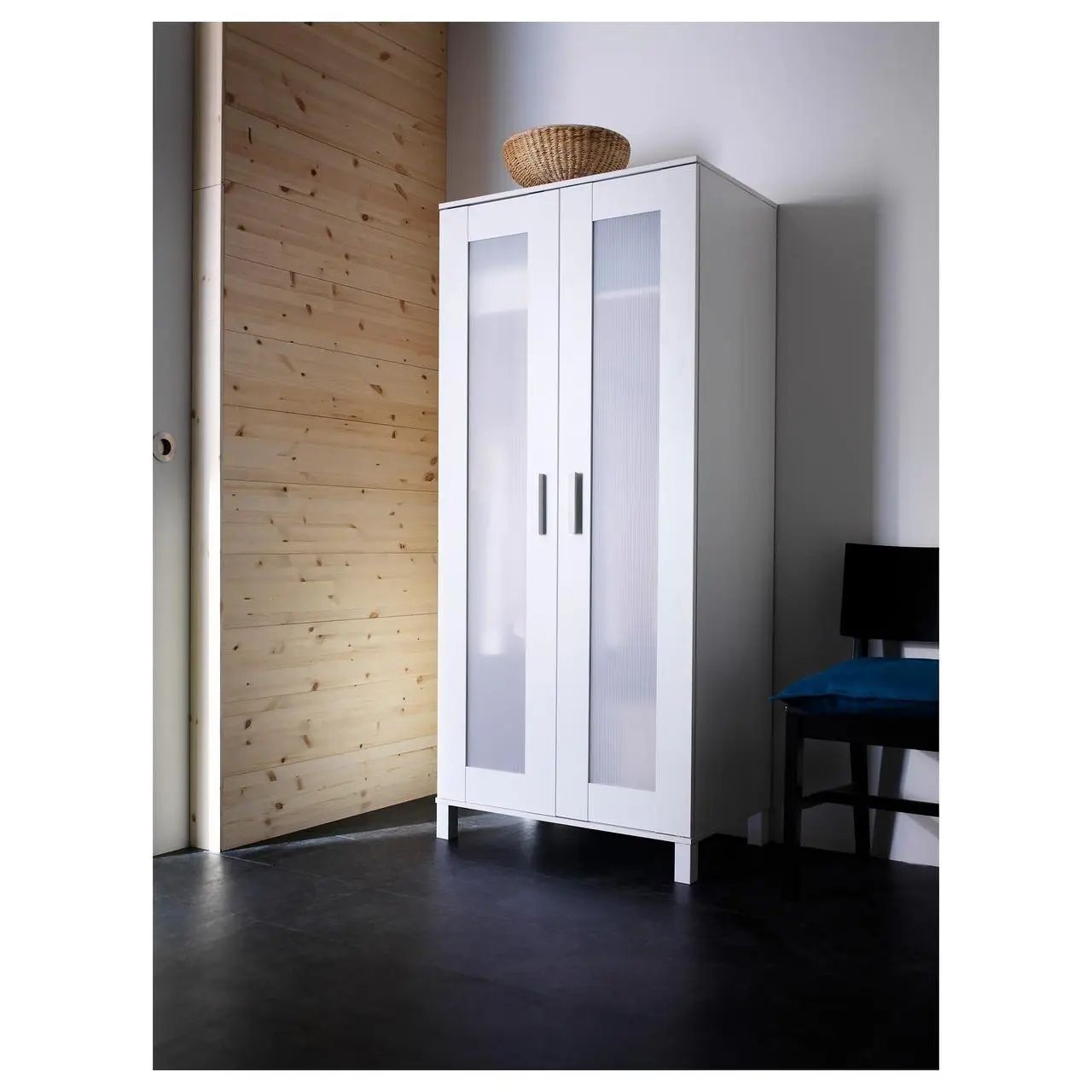 Шкаф платяной IKEA (ИКЕА) ANEBODA белый (901.217.62)