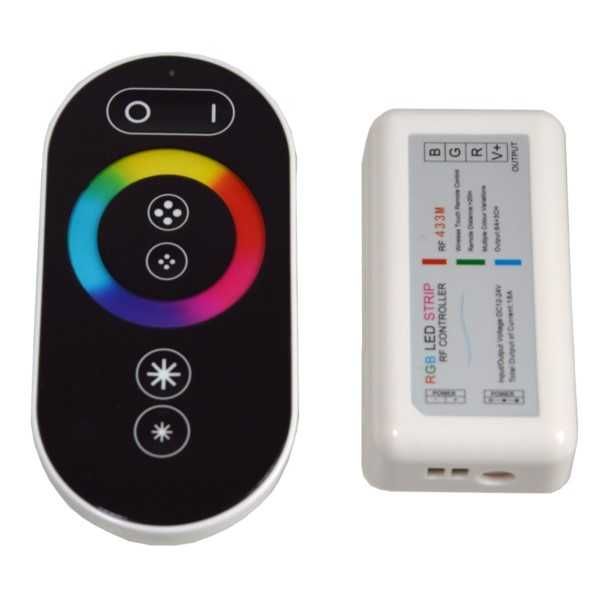 Sterownik do taśmy LED RGB Kontroler RF dotykowy 12-24 VDC 18A  PILOT