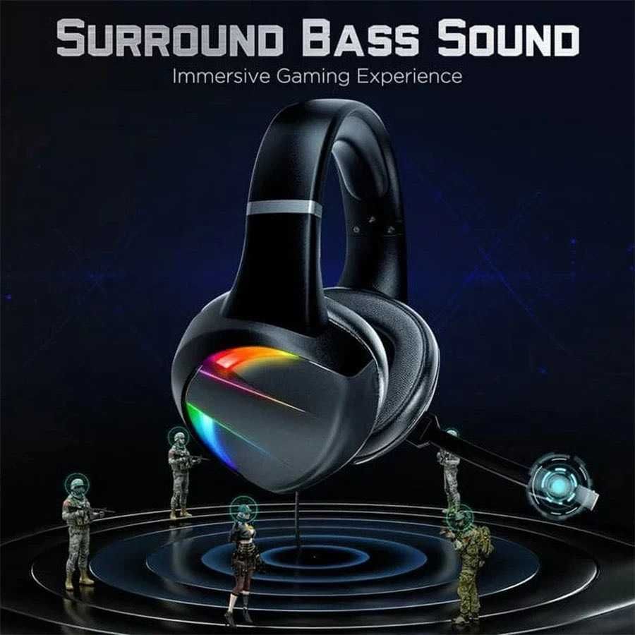 Headset Gamer RGB- Compatível com PS4, Xbox, PC, Switch e Mobile